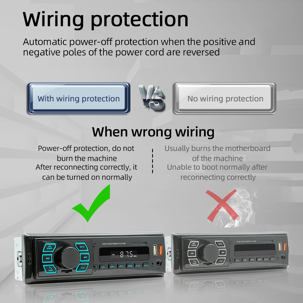 Wireless Connectted MP3 Decode Board Module Durable Hands-Free Calling Car Audios Player For Auto Interior