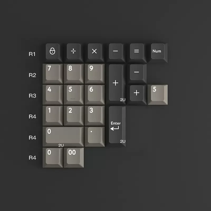 KBDFANS PBTFANS DOLCH PBT Keycap numpad Doubleshot spacebars for