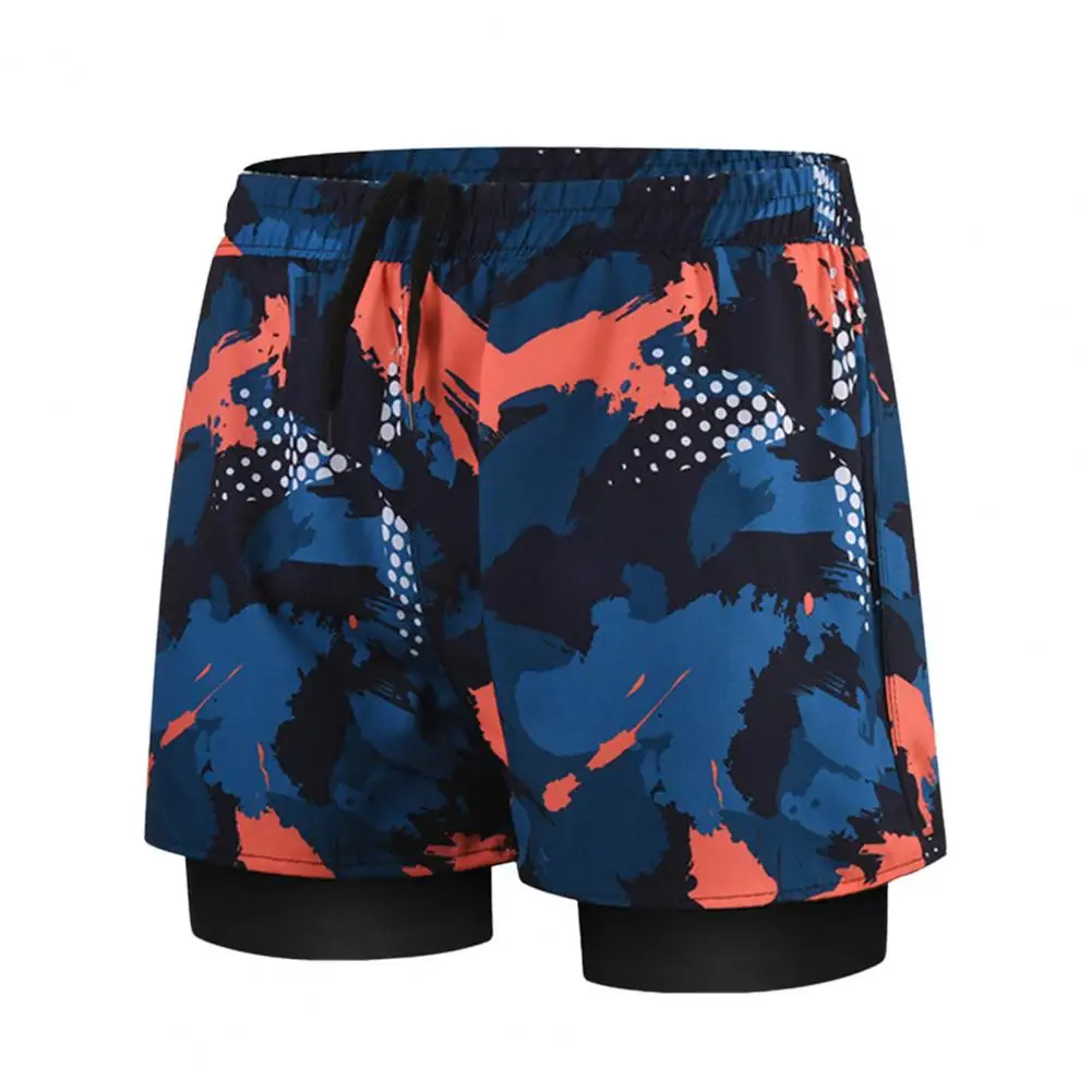New Mens Swimsuit Sexy Swimwear Double Layers Quick Dry Swimming Trunks Men Briefs Beach Shorts Board Shorts Swimming Pants