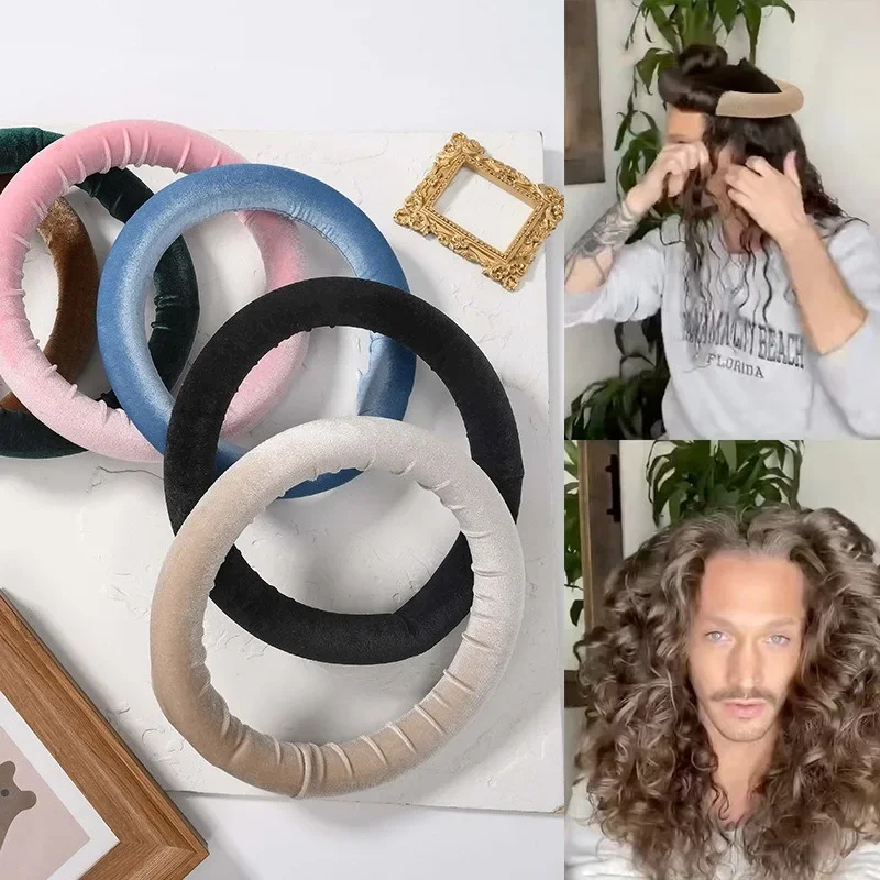 Produttori All'Ingrosso Cross-Border Heatless Lazy Round Curling Stick Spugna Schiuma Parrucchiere Styling Big Wave Bigodino
