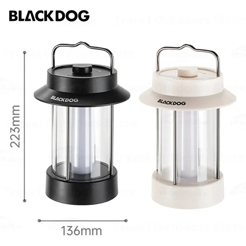 

Ultralight BLACKDOG Rechargeable LED Lamp Portable Camping Lantern Outdoor Garden Lighting Waterproof 3 Modes Light 6000mA