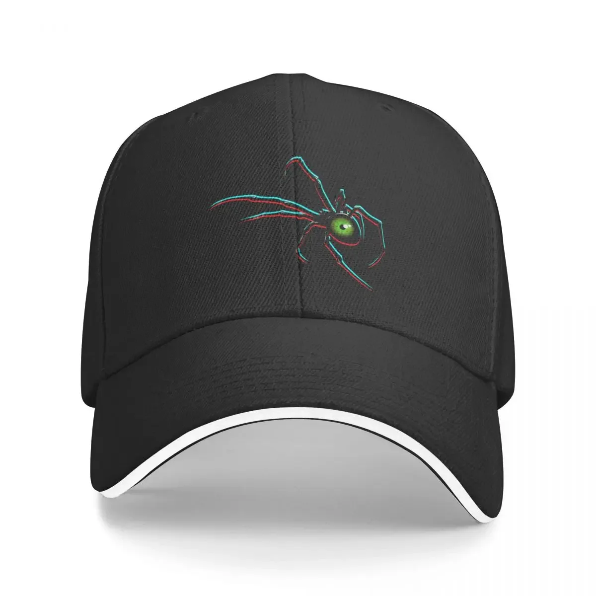 

Eyeball Black Widow (Green/Glitch) Cap Baseball Cap new hat cap Men's caps Women's