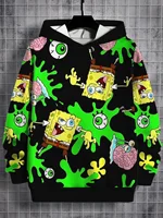 3D Print Funny Cartoon Spongebobs All Seasons Children Casual Sweatshirt Cool Pullover Tops Unisex Clothes Boy Girl Hoodies 1