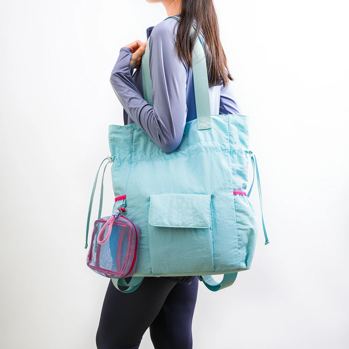 2025 New Commuting Tote Bag Large Capacity Nylon Lightweight Crossbody Bag Casual Portable Shoulder Bag Sports Cycling Outdoor Sports Shopping