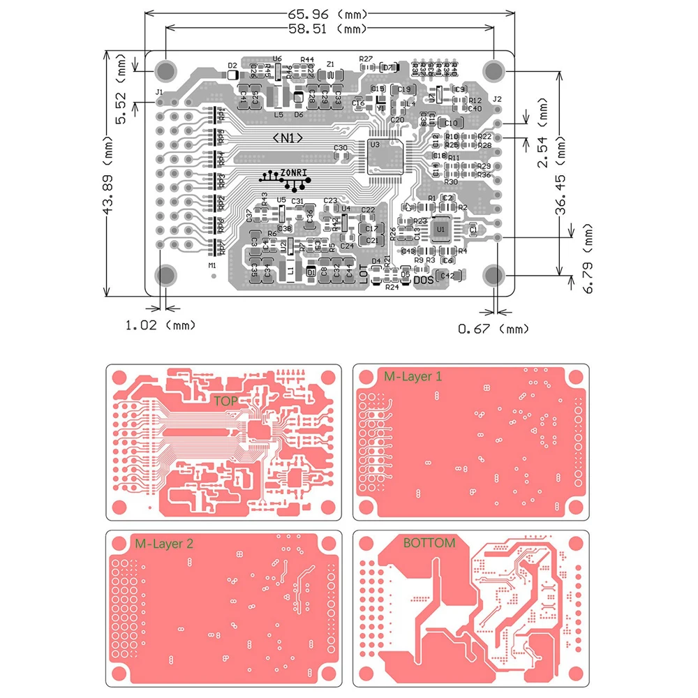 16비트 RDC 리졸버 복조 모듈 AD2S1210 ? 15.8Vpp 여기기 진폭, 3.3-6VDC, SPI 및 병렬, 리졸버 디코딩 보드