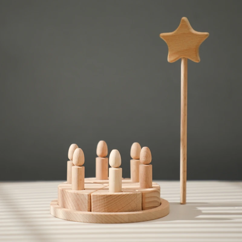 Wooden Birthday Cutting Cake Baby Toys Cognitive Toy For Baby Wooden Cake  Play House Toys Wood Block DIY Kitchen toy for kids 2