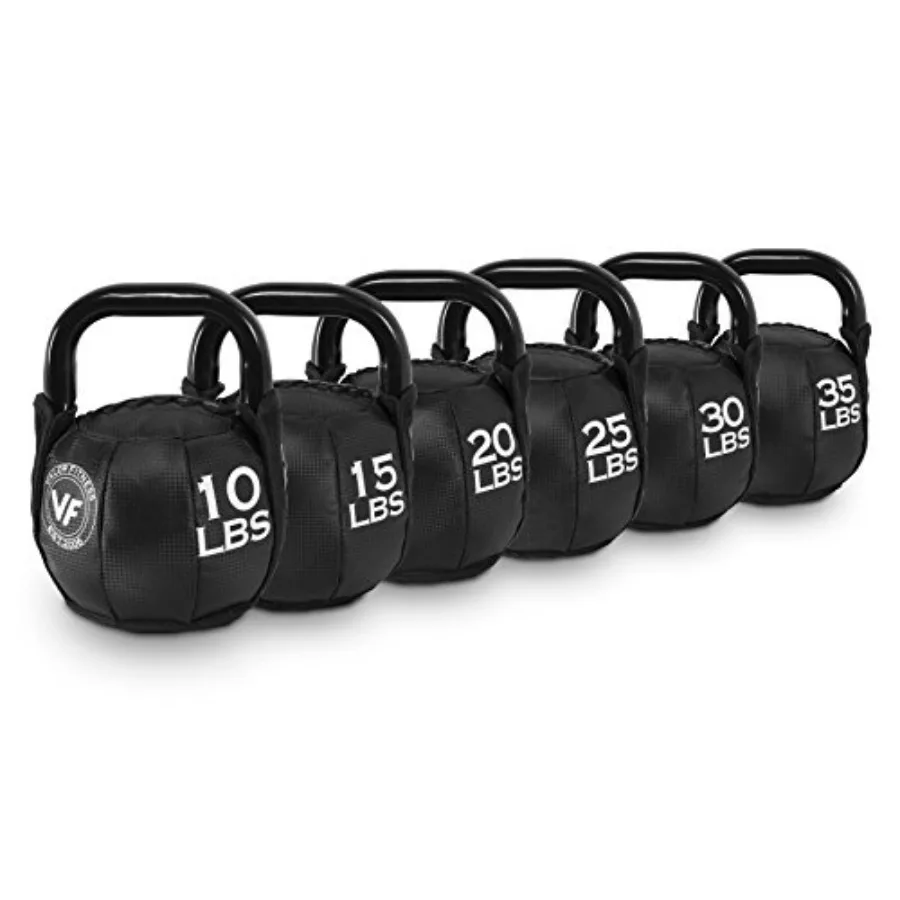 Soft Kettlebells for Home Workouts and Gym Training 1035lbs NonSlip Grip Durable Rubber Coating Adjustable Weight Options for F