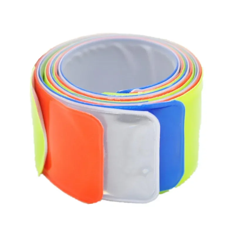 1pc Reflective Strap Sports Running Cycling Reflective Strips Stickers Night Warning Tape Biking Safety Pants Reflector Material