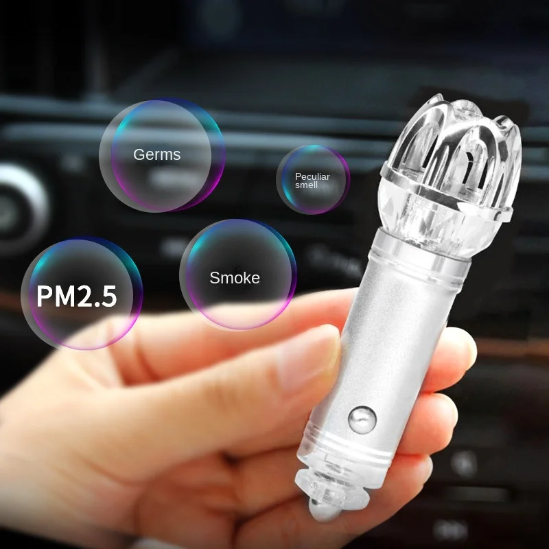 

Car Air Purifier Negative Ion Odor Removal Smoke Dehaze PM2.5