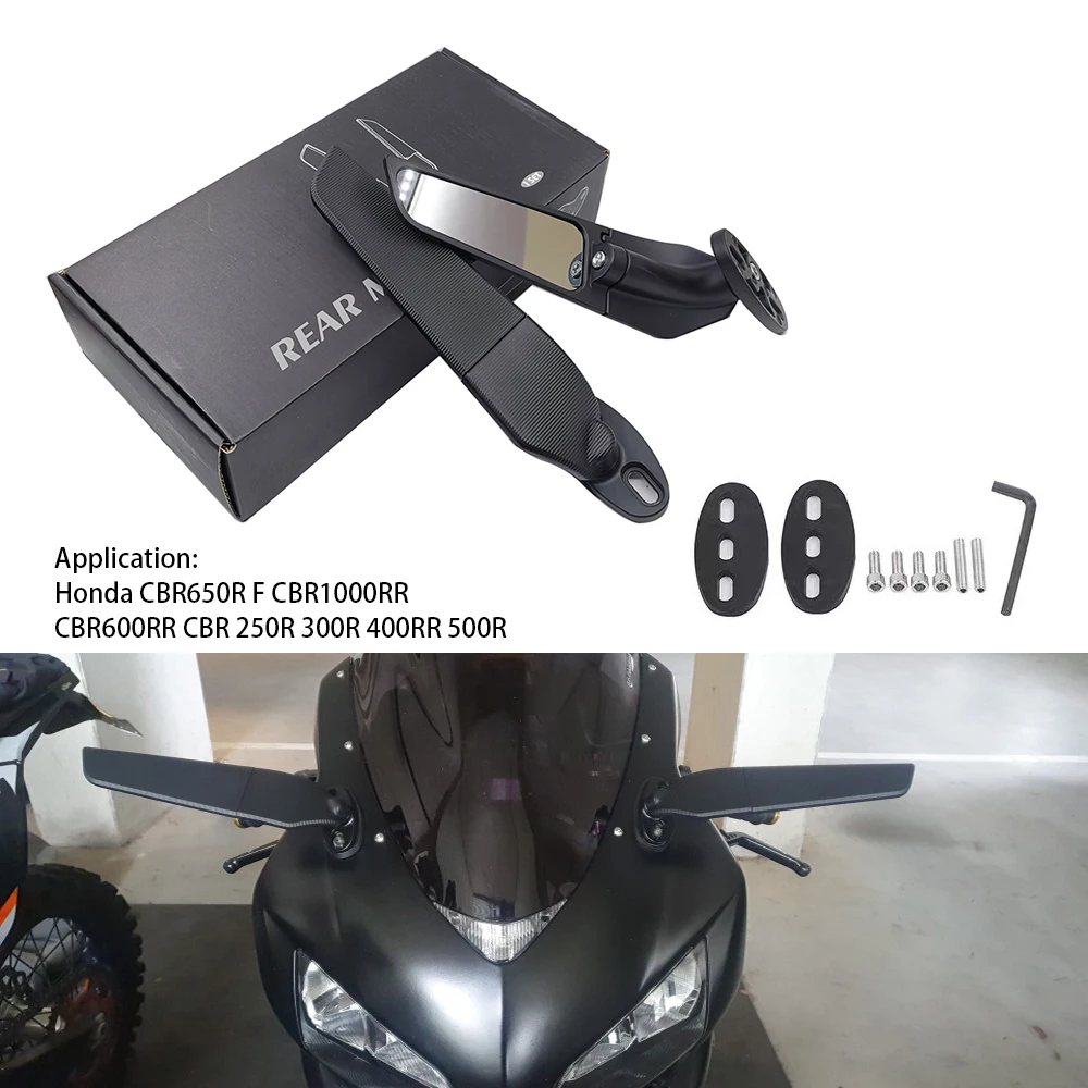

Wind Wing Adjustable Mirror For Yamaha YZF R15 V2 R125 R6s V3 Motorcycle Side Mirrors for Honda CBR1000XX VFR1200XF 900RR 929RR