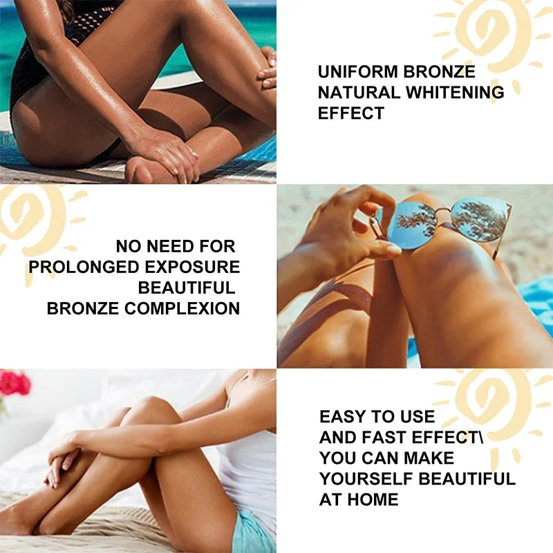 Body Tanning Cream Bronze Skin Tanning Lotion Effective Sun Aid Take In Sunlight Moisturizing Cream Body Care Products 5