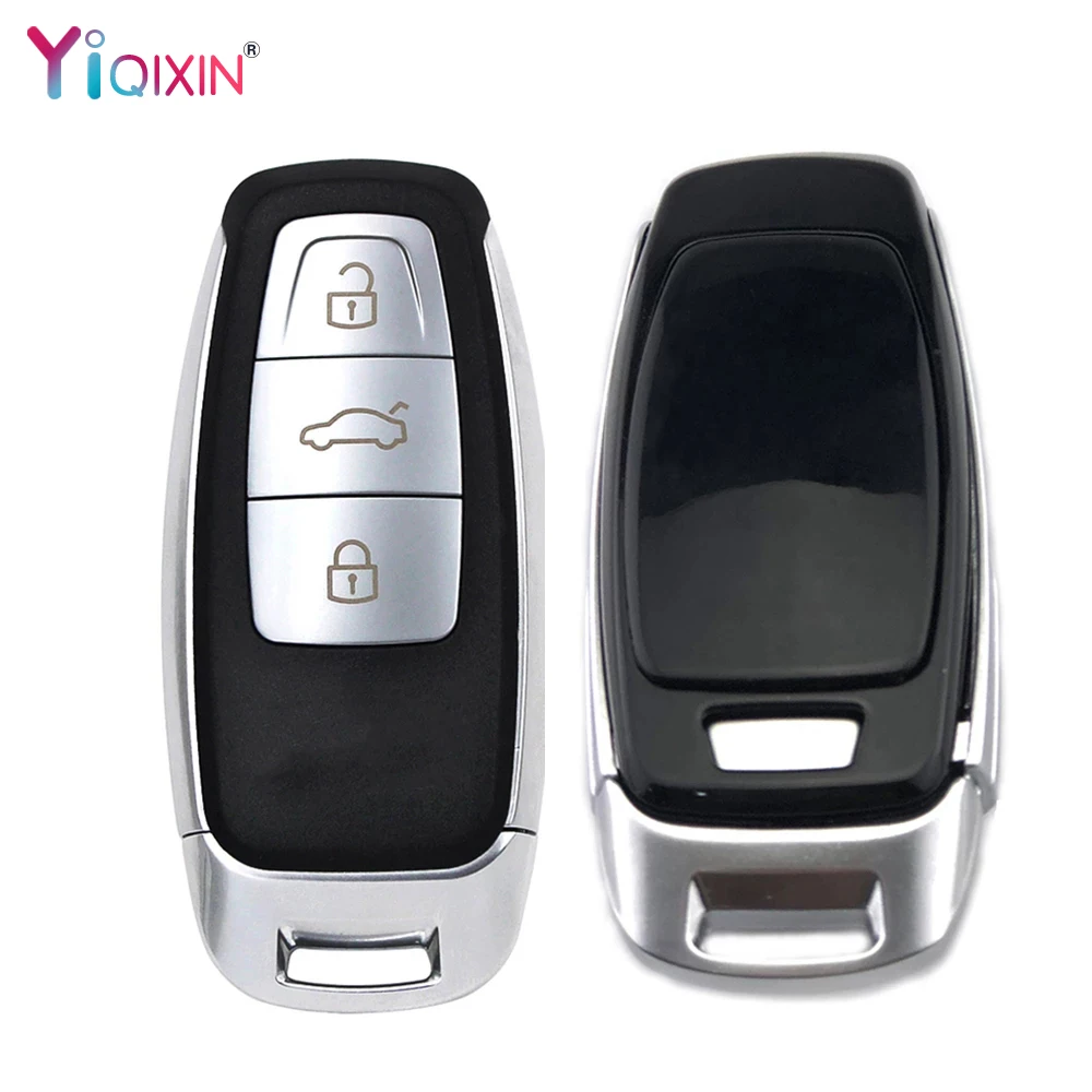 

YIQIXIN Smart Remote Car Key Shell For Audi A1 A3 A4 A4L A5 A6 A7 A8 Quattro Q3 Q5 Q7 Q8 2017-2022 Fob Case Cover HU66 Blade Key