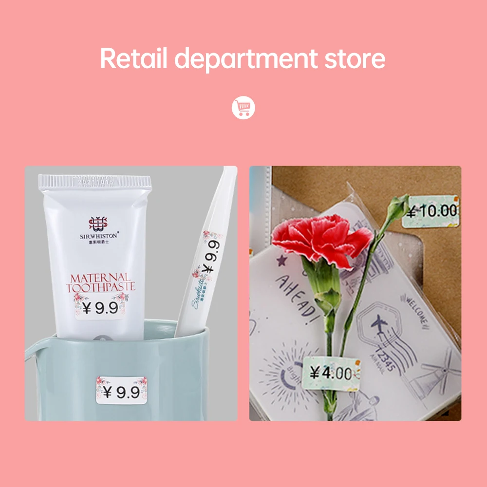 라벨 프린터용 열 라벨 용지, 방수 찢어짐 방지, MARKLIFE P11 P12 P15 Phomemo D30 D25 Q30 Q30S 와 호환