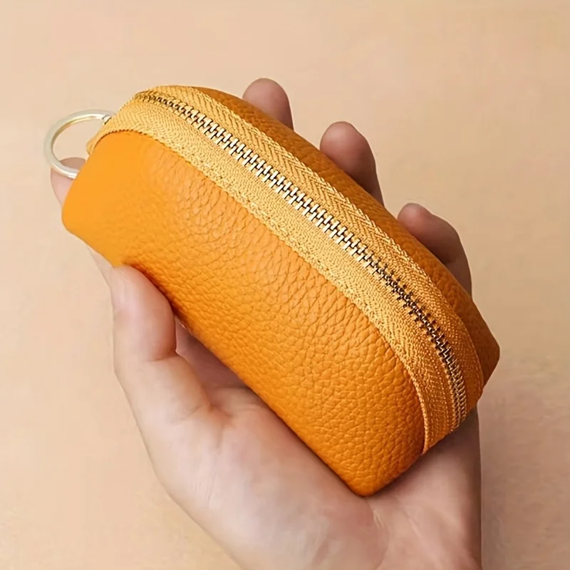 Women'S Wallet & Key Holder - Slim Wallet with Golden-Tone Hardware, Zipper Closure with Card Slots, Cute Wallet