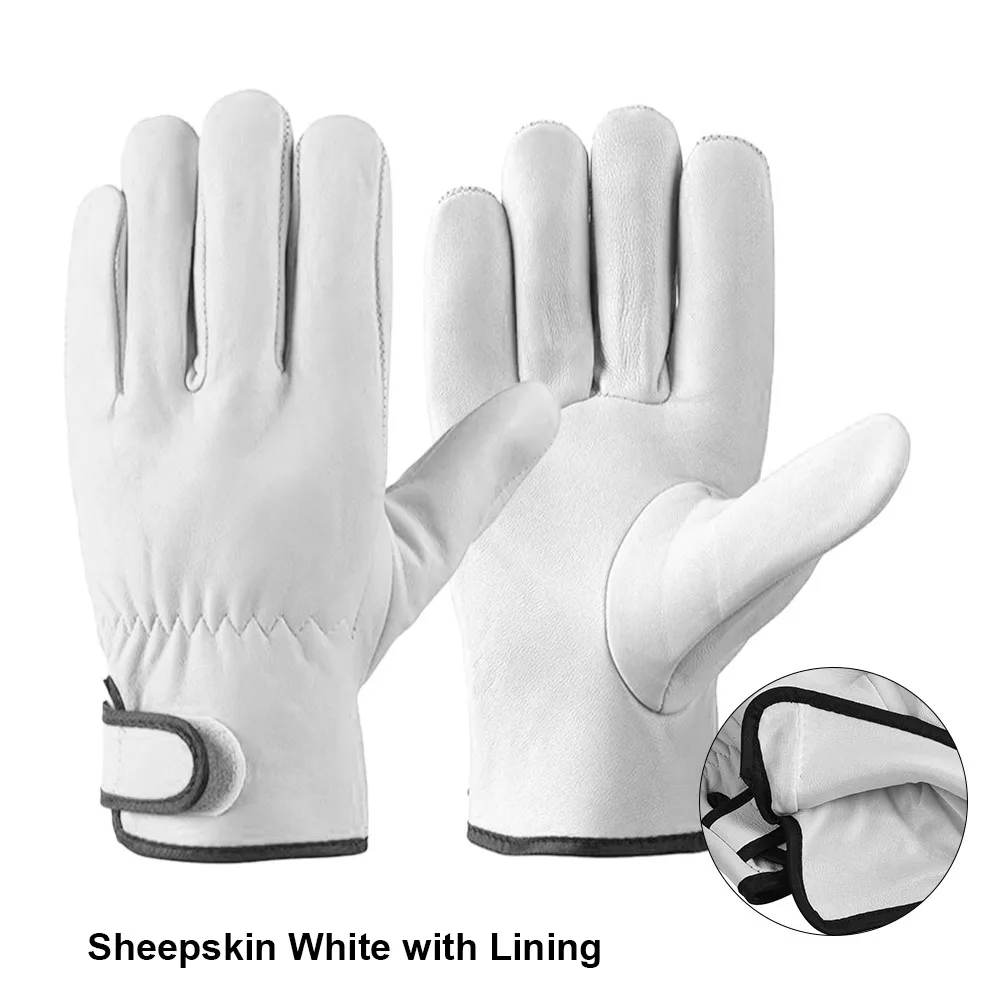 Men's Soft Cowhide Work Gloves for Versatile Protection and Comfort