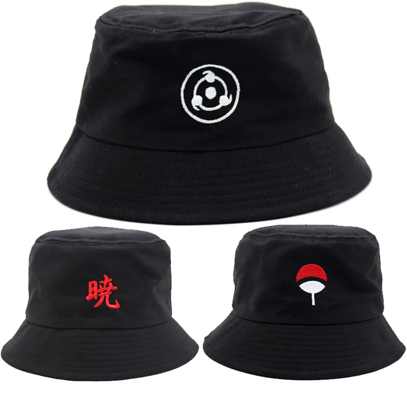 Naruto Embroidered Bucket Hat – Anime Cosplay Summer Fisherman Cap