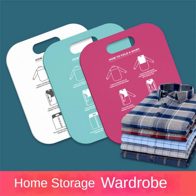 New High Quality Clothes Folder Board Portable Home Folding Storage Pegs  Magic Shirts Quick Organizer PP Material Coat Holder