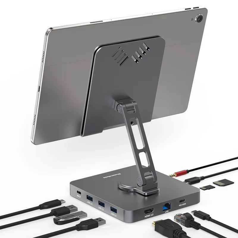 Bluendless-várias Portas Hub para Ipad Pro Air Usb c Docking Stations tipo c Hub para Macbook Otg Telefone Laptop Acce - Imagem 6