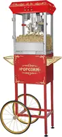 Popcorn Machine with Cart 8oz Popper with Stainless-Steel Kettle, Warming Light 1