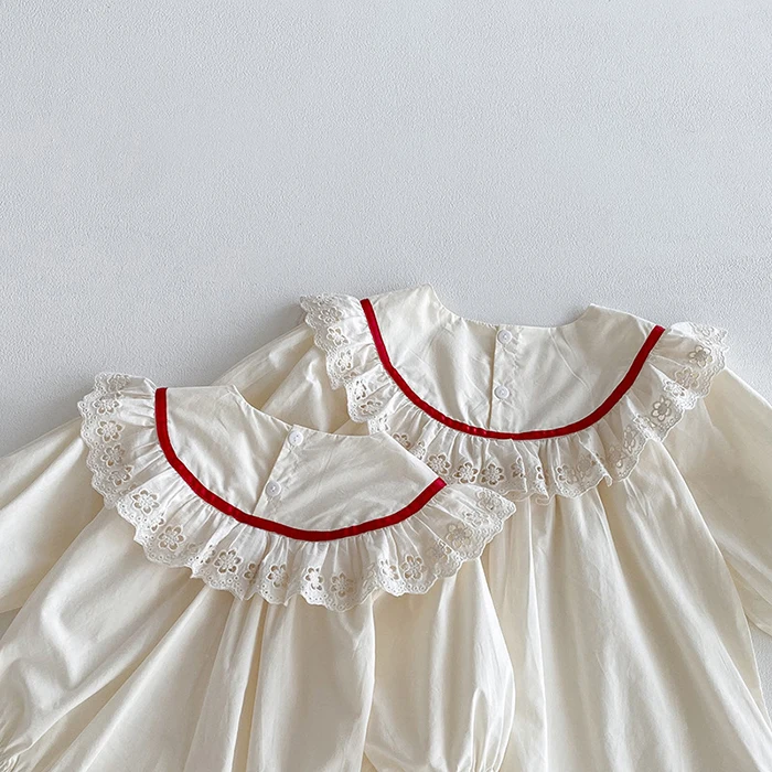 ملابس أطفال جديدة لخريف 2025 فستان حفلات للفتيات من عمر 2 إلى 7 سنوات رومبير للفتيات الصغيرات بأكمام طويلة فساتين أميرات للأطفال