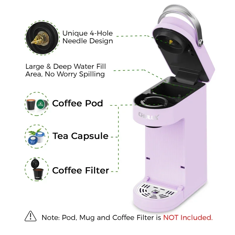 American Kcup Capsule Coffee Machine For Home Use In Hotels, With A Single Cup That Can Automatically Brew Coffee And Tea 6
