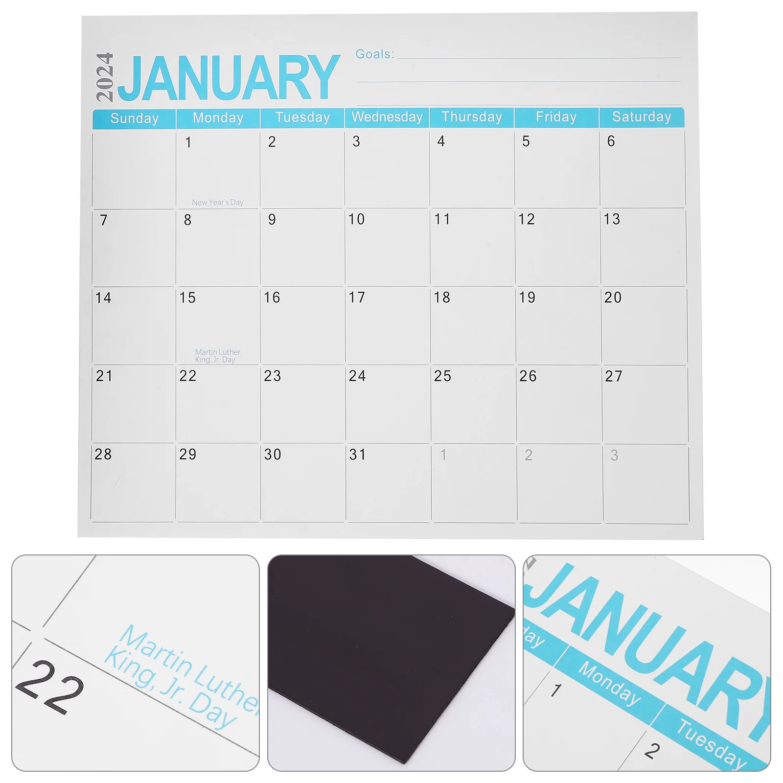 

Wall Calendar Fridge Magnet Schedule Monthly Planner 2024 Sturdy Household Noting Daily Schedules
