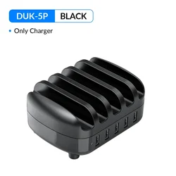 ORICO 5 - Port USB Charging Station with Holder, 40W Power Output - 5P (UK Plug)