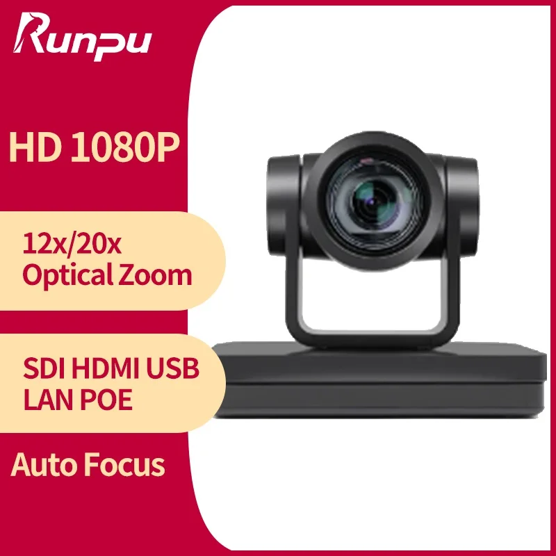 Factory sale PTZ Camera 12x 20x sdi hd mi lan Broadcast Live Stream vMix OBS Joystick Video Conference System Camera