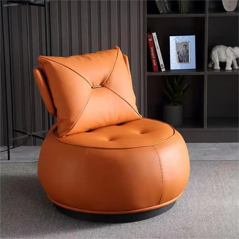 

Luxury Swivel Living Room Chairs Floor Designer Wooden Single Salon Armchair Bedroom Reading Sofa Fauteuil Home Furniture