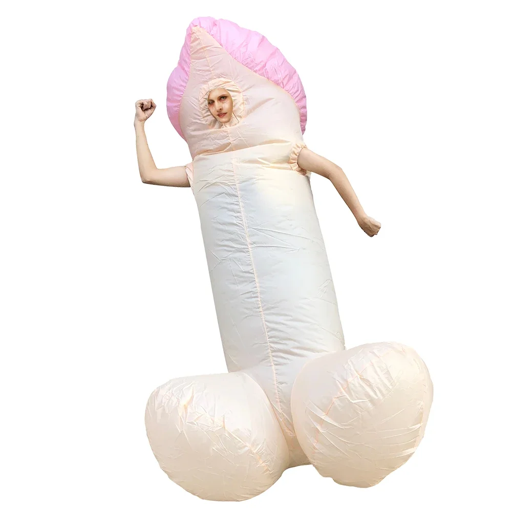 Halloween Costume Anime Bodysuit Costume Men Cosplay Costume Penis Inflatable Jumpsuit