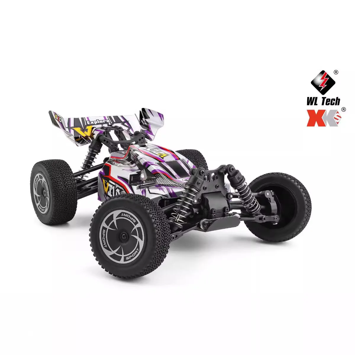 Skymaker WLtoys RC Car 1/14 144016 2.4G Racing 35KM/H 390 Motor 4WD Electric High Speed Car Off-Road Drift Remote Control Toys 6