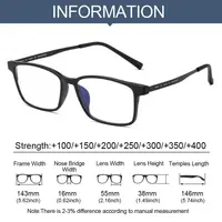 High Quality Pure Titanium Reading Glasses for Men Anti Blue Light Presbyopia Eyewear with Diopter+1.0 To +4.0 6