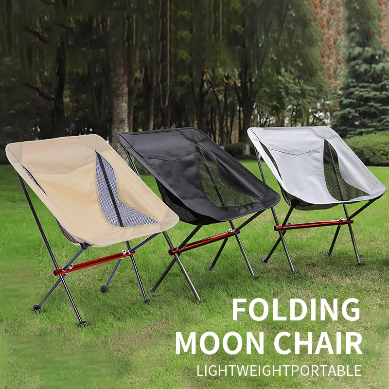 Outdoor Camping Chair Ultralight Folding Moon Chairs 150kg High Load Quality Aluminiu Alloy