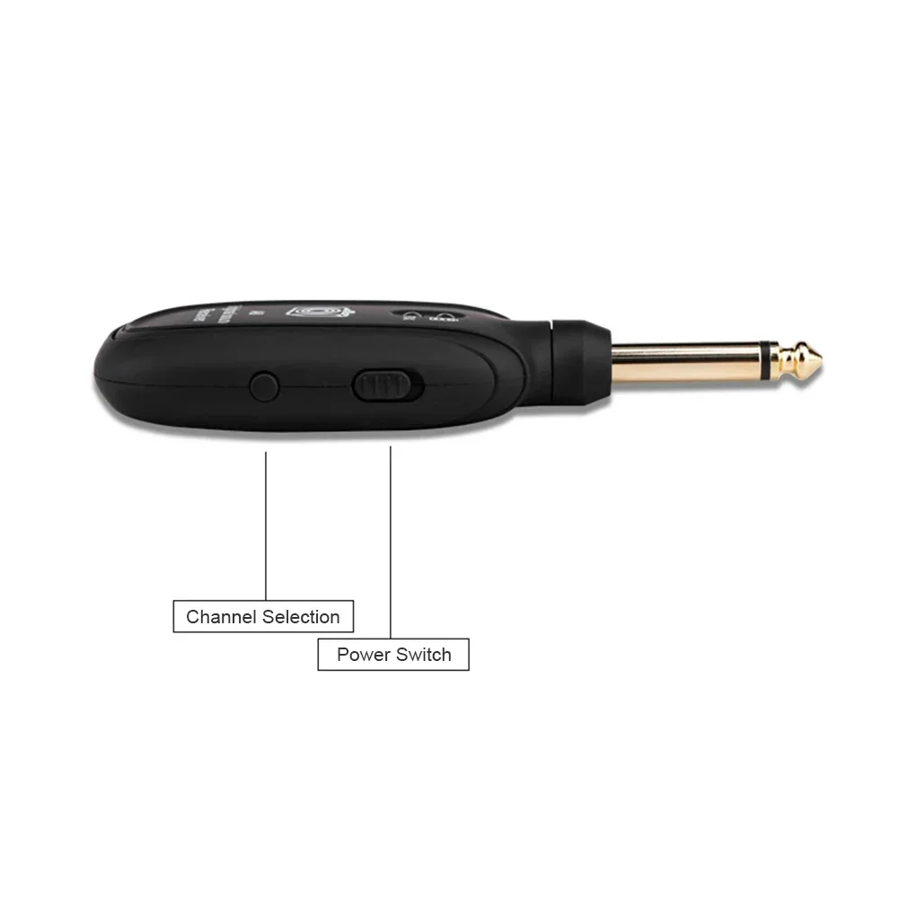 1Pair guitar wireless transmitter Guitar Wireless System Transmitter Receiver Built-In Rechargeable Wireless Guitar Transmitter for Electric Bass