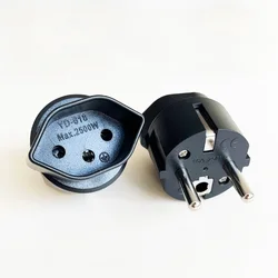 Universal European Travel Plug Adapter, Compact 10A 250V Converter (Chatbai)