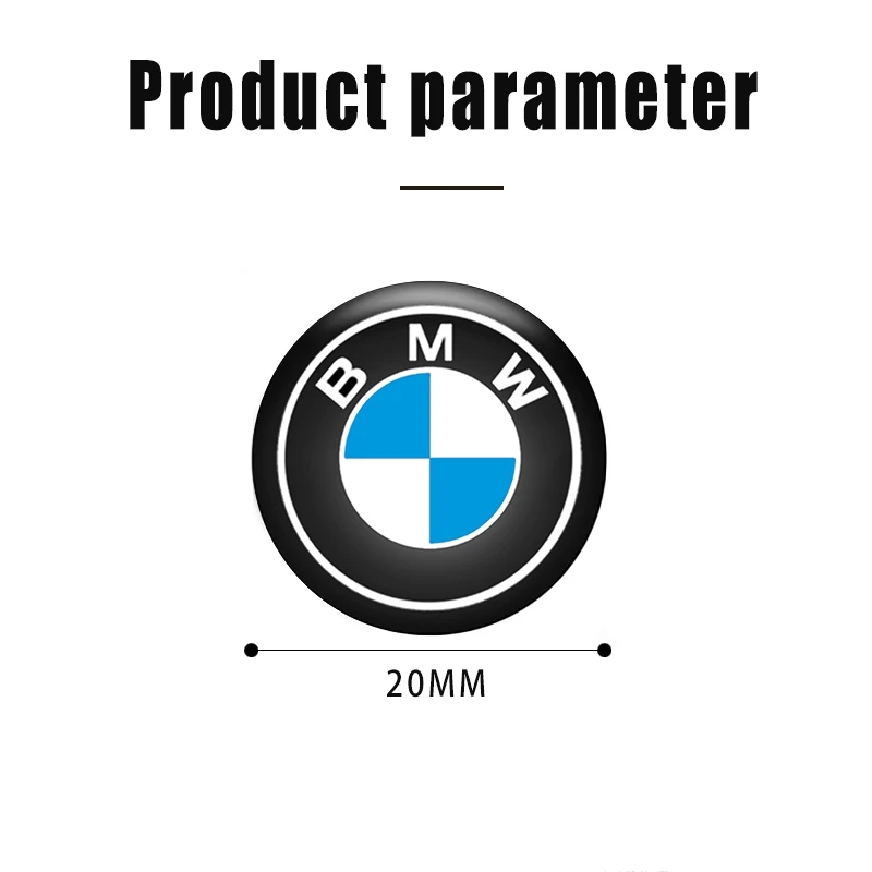 4개 20mm 자동차 잠금 스티커 키홀 방진 데칼 (BMW M 스포츠 X1 X2 X3 X5 X4 X6 X7 G30 G20 G32 G11 G12 F40 F30 F20 F10 F34 용)