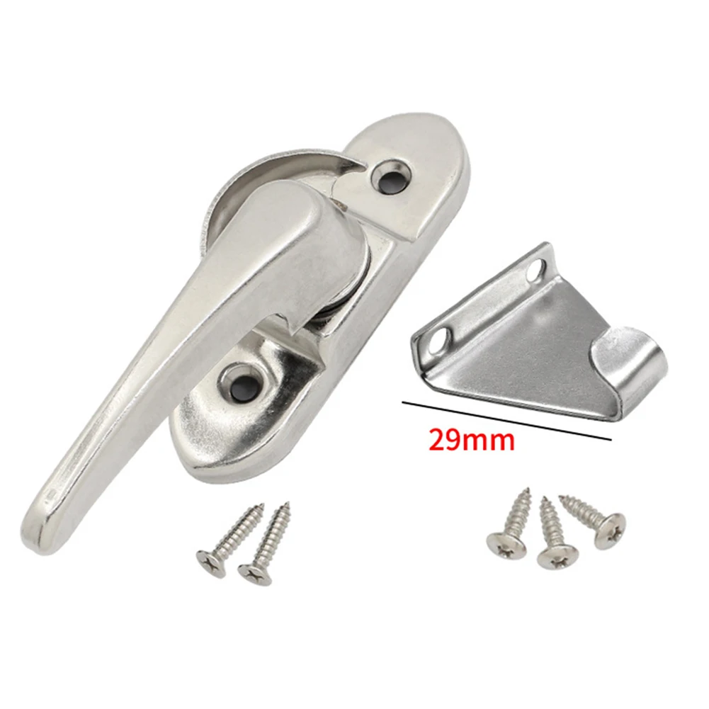 Doors Hasp Windows Anti-theft Children's Crescent Lock Jammer Sash Push-pull Security Aluminum Alloy