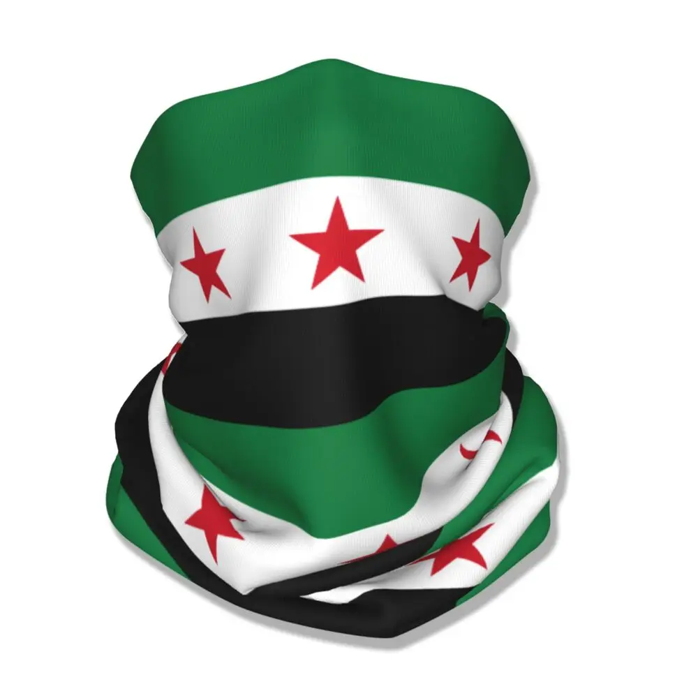 Flag of Syria Bandana Neck Gaiter Syrian Arab Republic Wrap Scarf Multifunctional Headwear Running Unisex Adult Breathable For neck wrap,cycling bandana,bandana headscarf,cotton bandana,camouflage bandana,motorcycle bandana,neck gaiter,multifunctional bandana,bandana neck cover