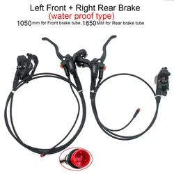 Enhanced E - Bike Folding Bicycle with Hydraulic Disc Brakes and Power - Off Feature (1 pair L Type Brake)