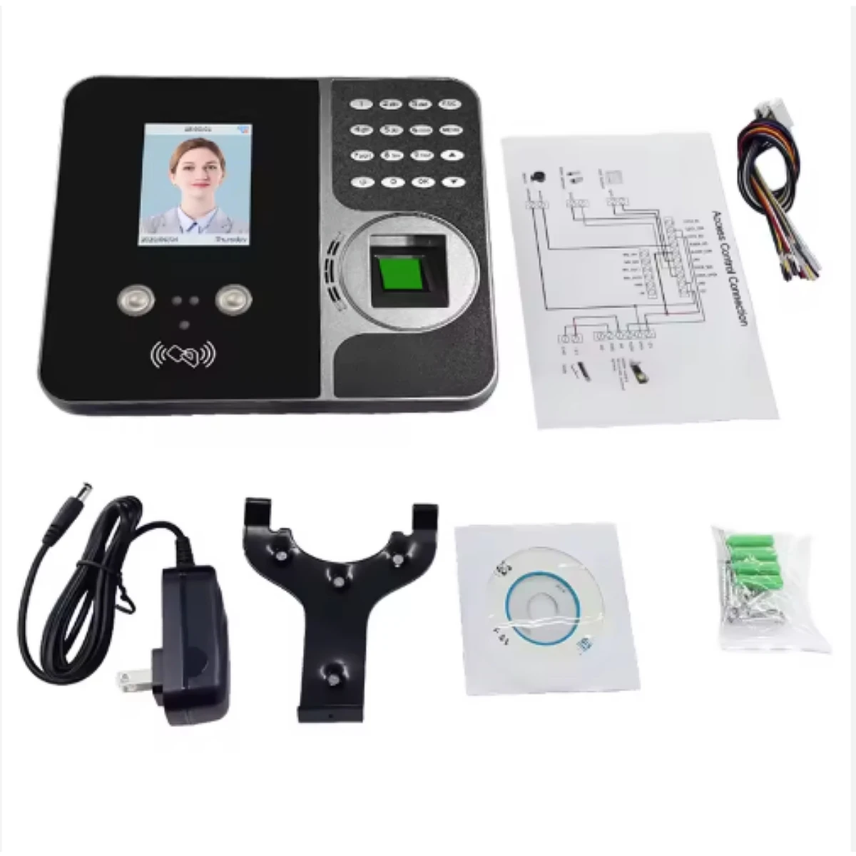 Realand F-G495 근태관리 장치 2.8인치 TFT 스크린 다중 인식 방법 U-Disk /TCP/IP/WIFI 백업 배터리