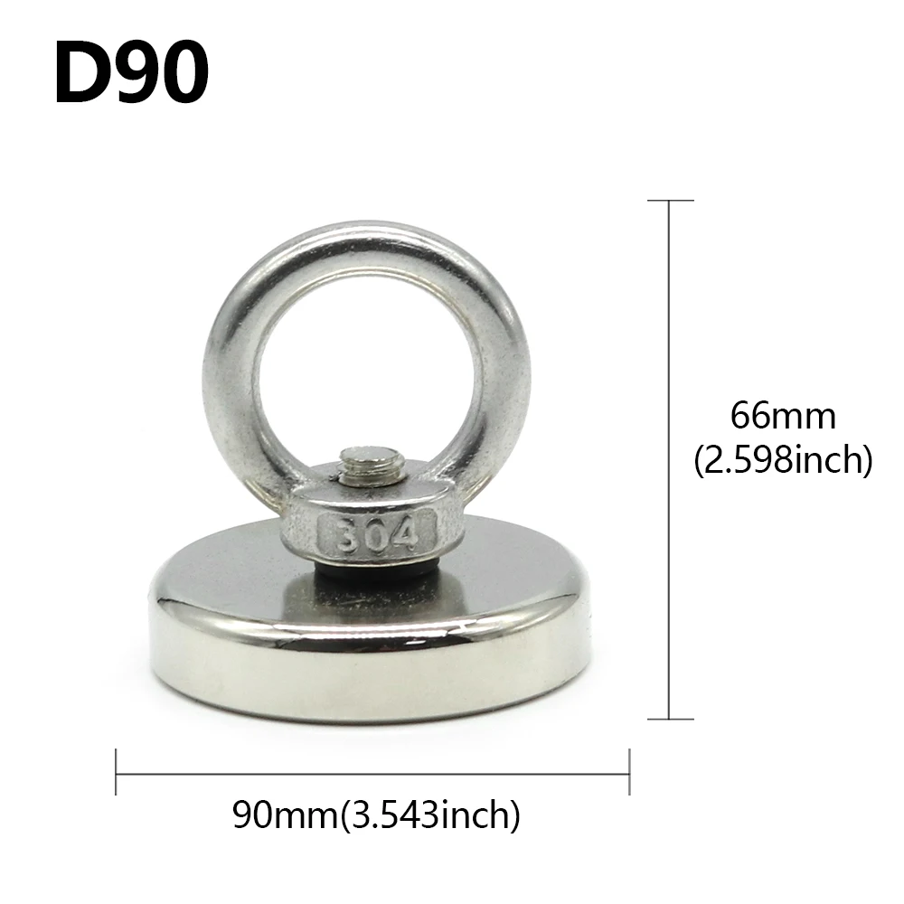 High-Performance Neodymium Magnet with Countersunk Hole and Eyebolt for Heavy-Duty Applications