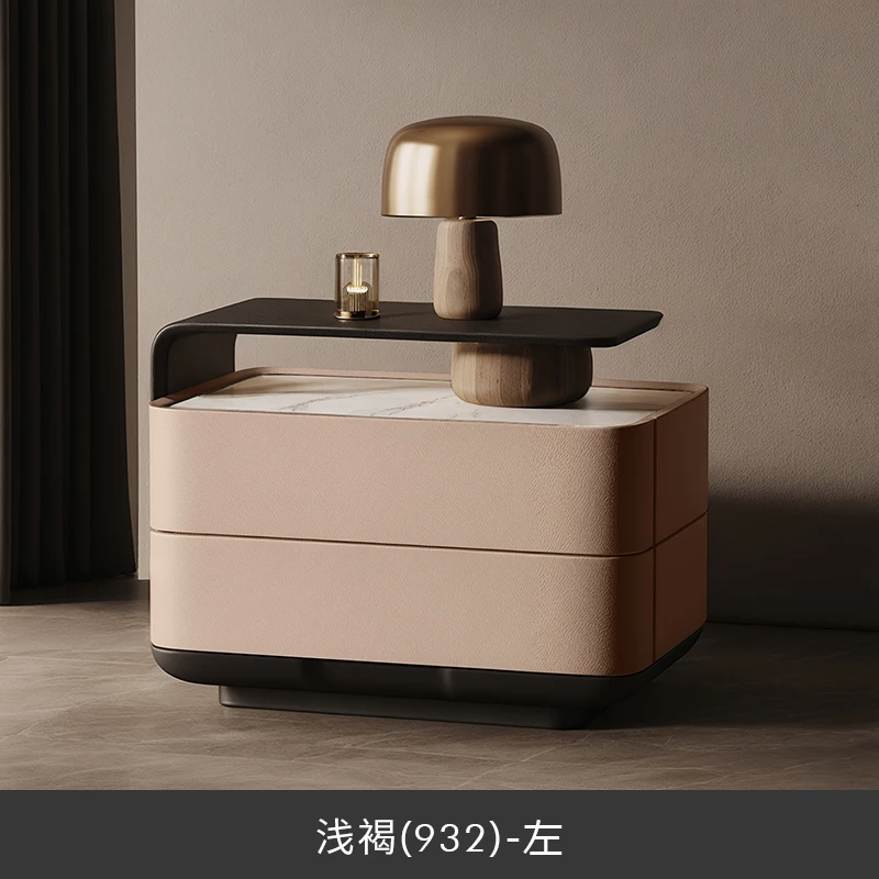 Mesita de noche de almacenamiento de lujo, mesita de noche de moda estética Simple Vintage, muebles de dormitorio italianos modernos Comodini Camera Letto