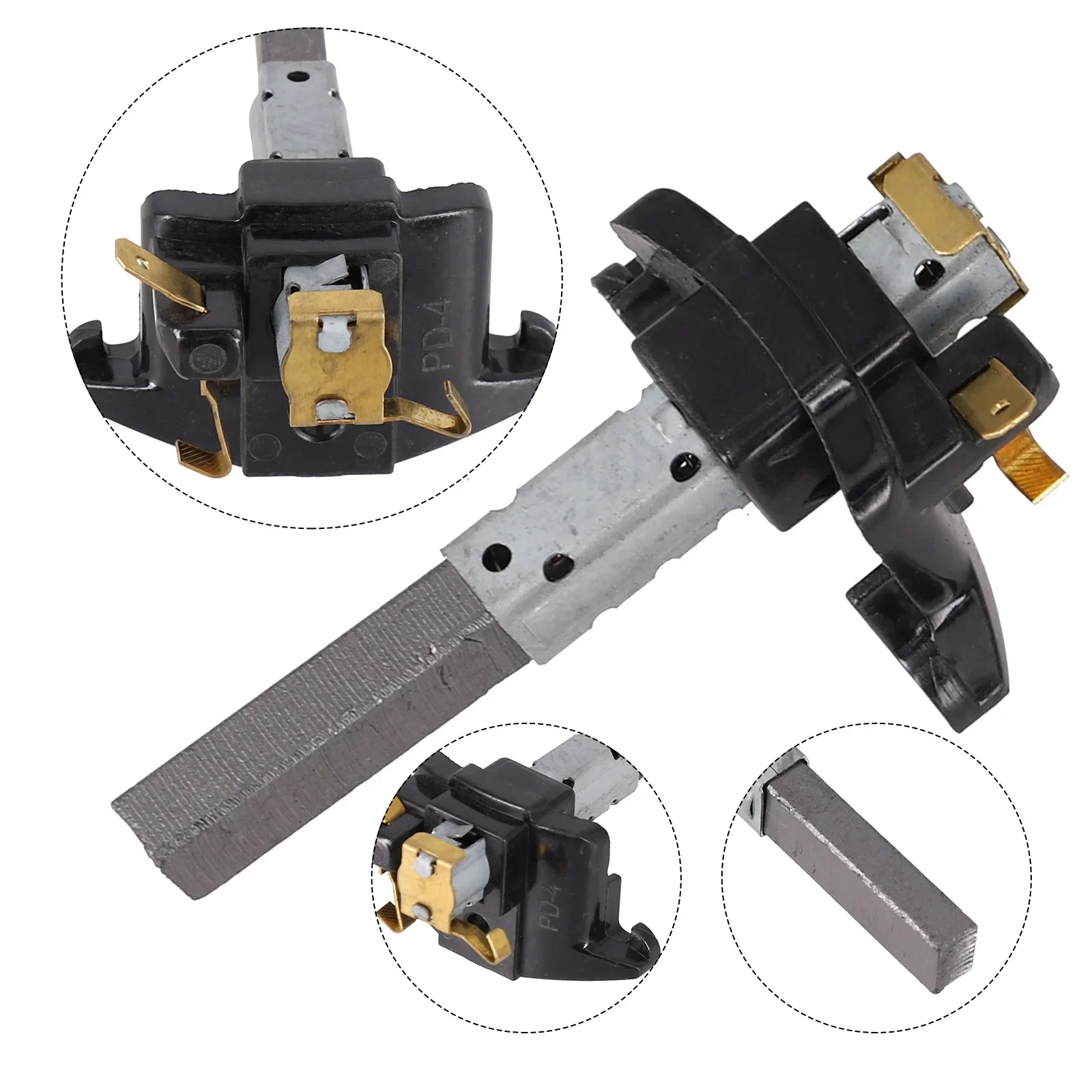 

1Pcs Hot New Pro Carbon Brush Vacuum Cleaner Holder Spring 1x Graphite Powder Motor Replacement Vacuum 6.5*10*32mm