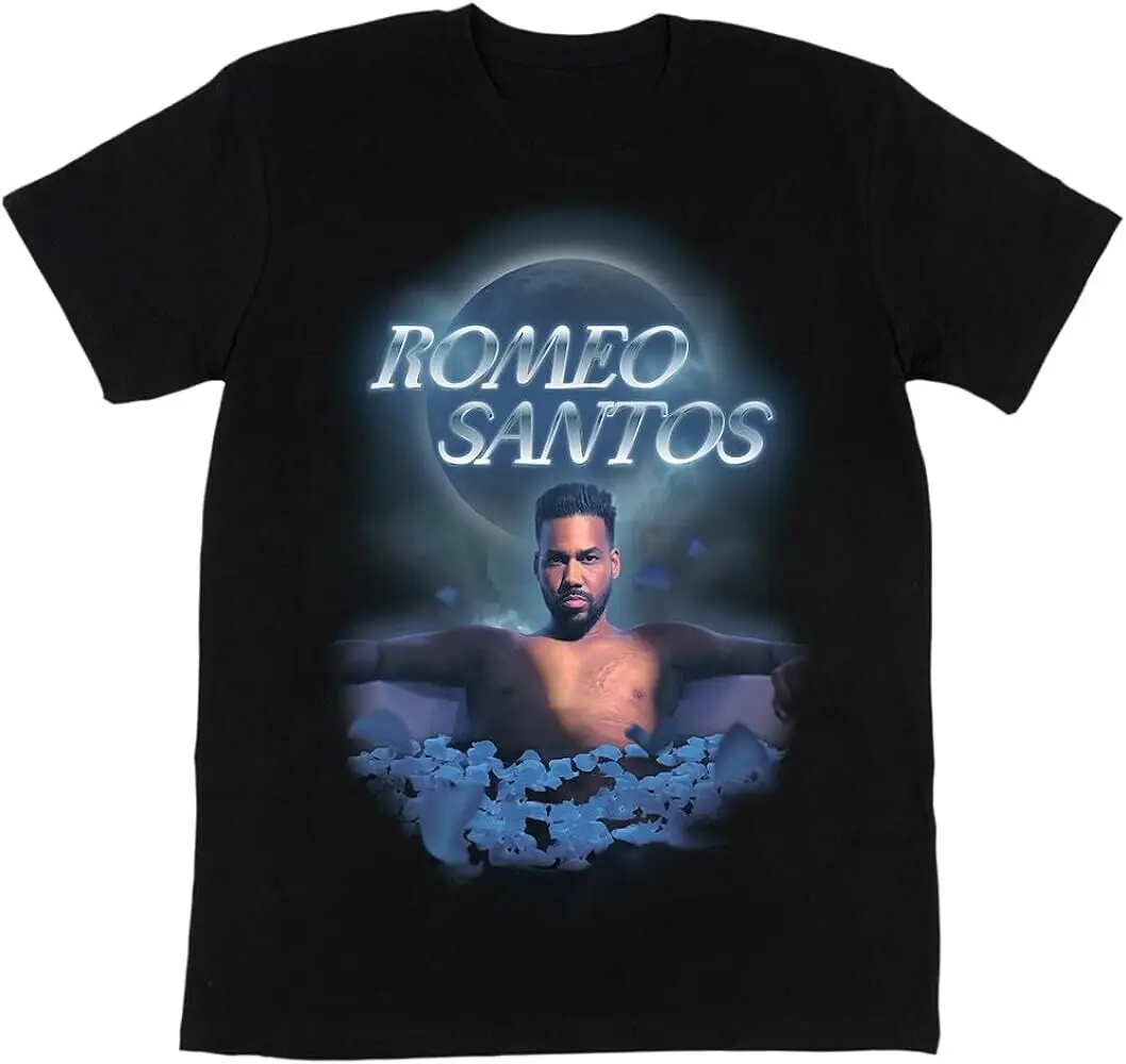 

Vtg Romeo Santos Gift For Fans Cotton Full Size Unisex Black Shirt