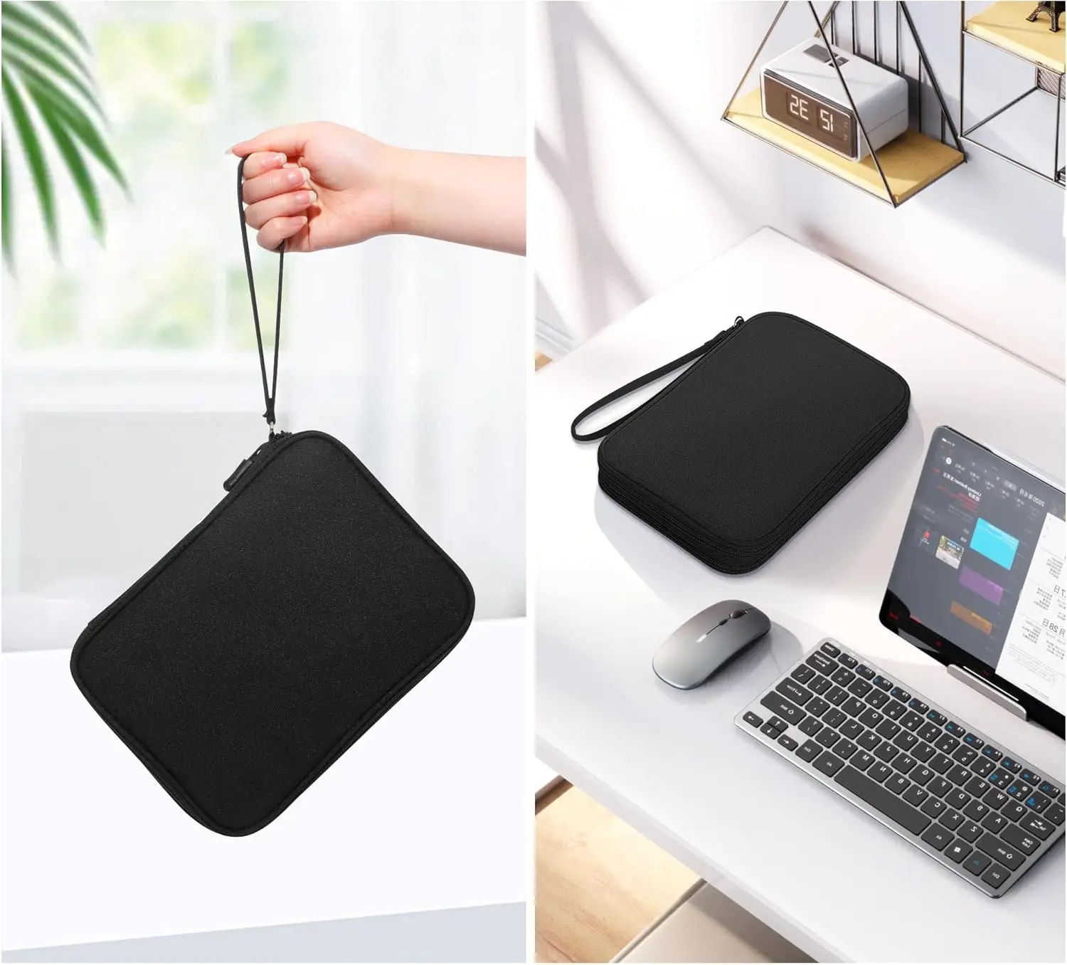 CILLA Organizer Travel, Travel Cord Organizer Case, Accessories Bag for Cable, Cord, Charger, Phone