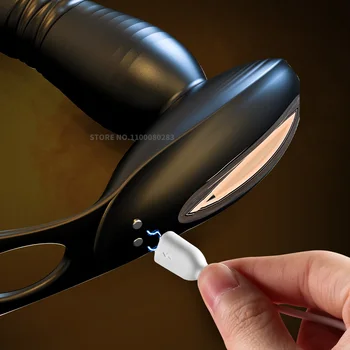 Remote Control Male Prostate Massager Telescopic Butt Plug For Men Delay Ejaculation Ring Anal Stimulator Vibrator Sex Toys 4