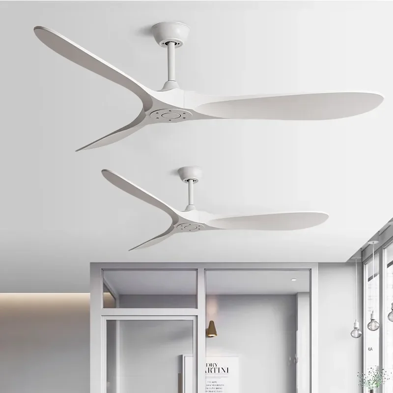5-Leaf Strong Wind Nordic Ceiling Living Room Dining Room Industrial American Retro Commercial Variable Frequency Light Free Fan 4
