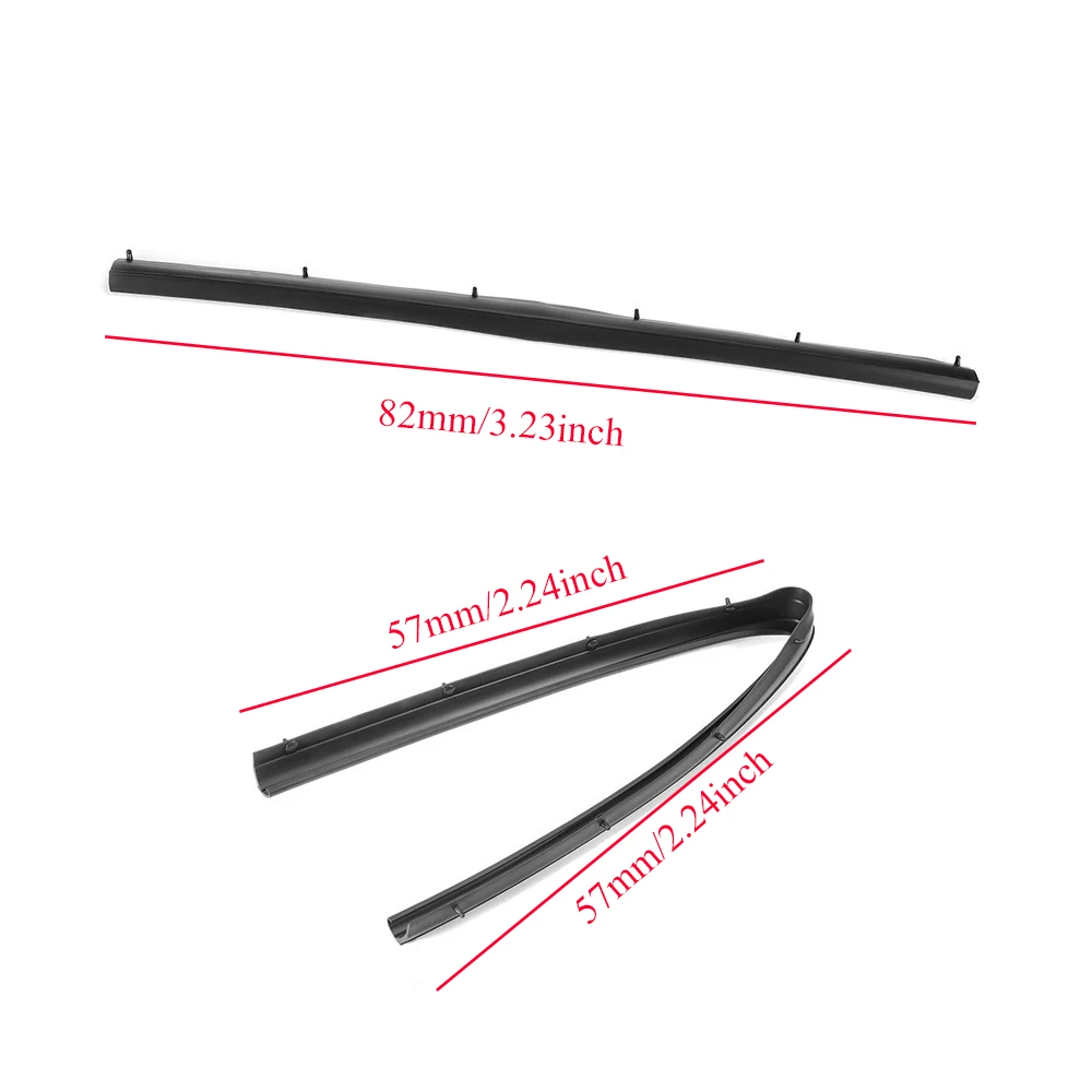 4Pcs Car Weatherstrip Window Moulding Trim Seal Belt For Ford F250 F350 F450 F550 Super Duty 1999-2016 For Excursion 2000-2005 4