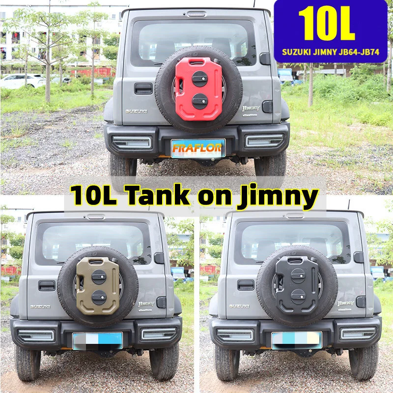 Hilfs 6L 10L Kraftstoff Tank Reserverad Halterung Montiert Öl Benzin Können  Wasser Tank für Suzuki Jimny JB64 Sierra JB74W 2019 2020 21 - AliExpress