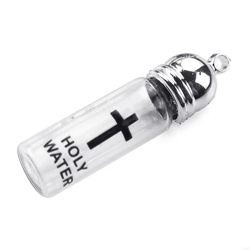 62KC Glass Holy Water Bottle With Lid Praying Bottle for Religious Ceremonies Gift